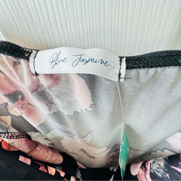 NWT Blue Jasmine Floral Black and Pink Dress - Picture 6 of 8